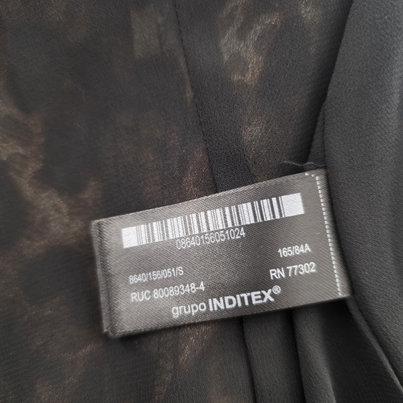 ZARA WOMAN  ANIMAL PRINT JACQUARD BLAZER ZW COLLECTION LEOPARD SIZE SMALL - Picture 11 of 12